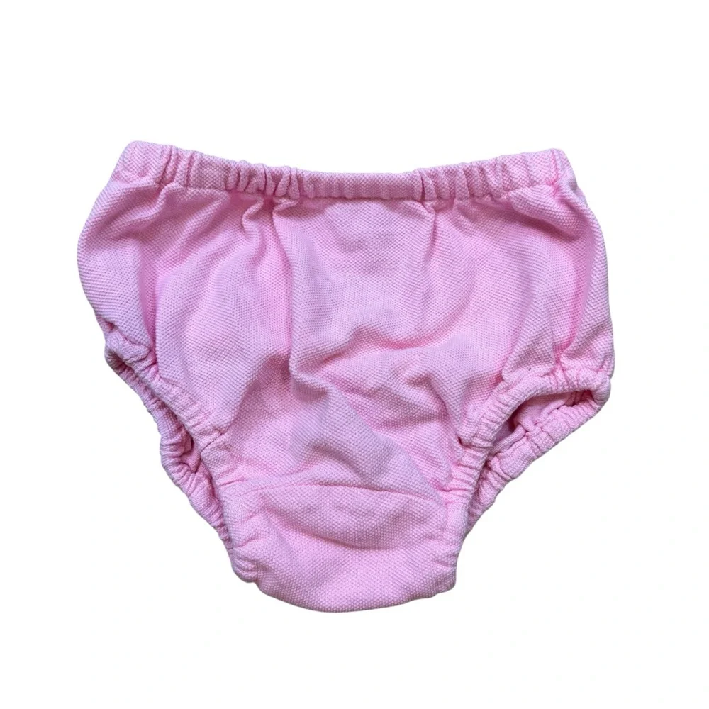 Lot of Two Pair Ralph Lauren Pink Infant Bloomers Size 3 and 9‎ Months